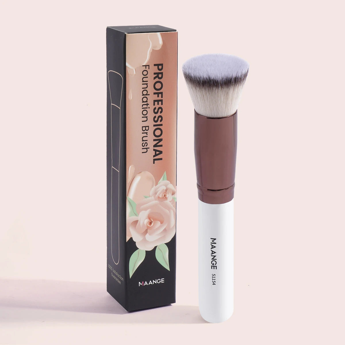 Makelloses Make-up: 2-teiliges Set mit weichen, synthetischen Pinseln für Foundation - Rouge