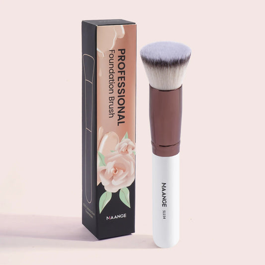 Makelloses Make-up: 2-teiliges Set mit weichen, synthetischen Pinseln für Foundation - Rouge