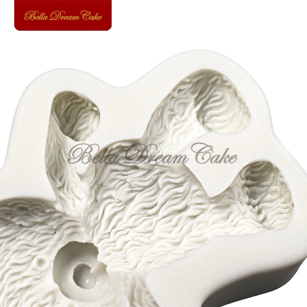 Vielseitige 3D Bären-Silikonform für Fondant, Backen - Basteln