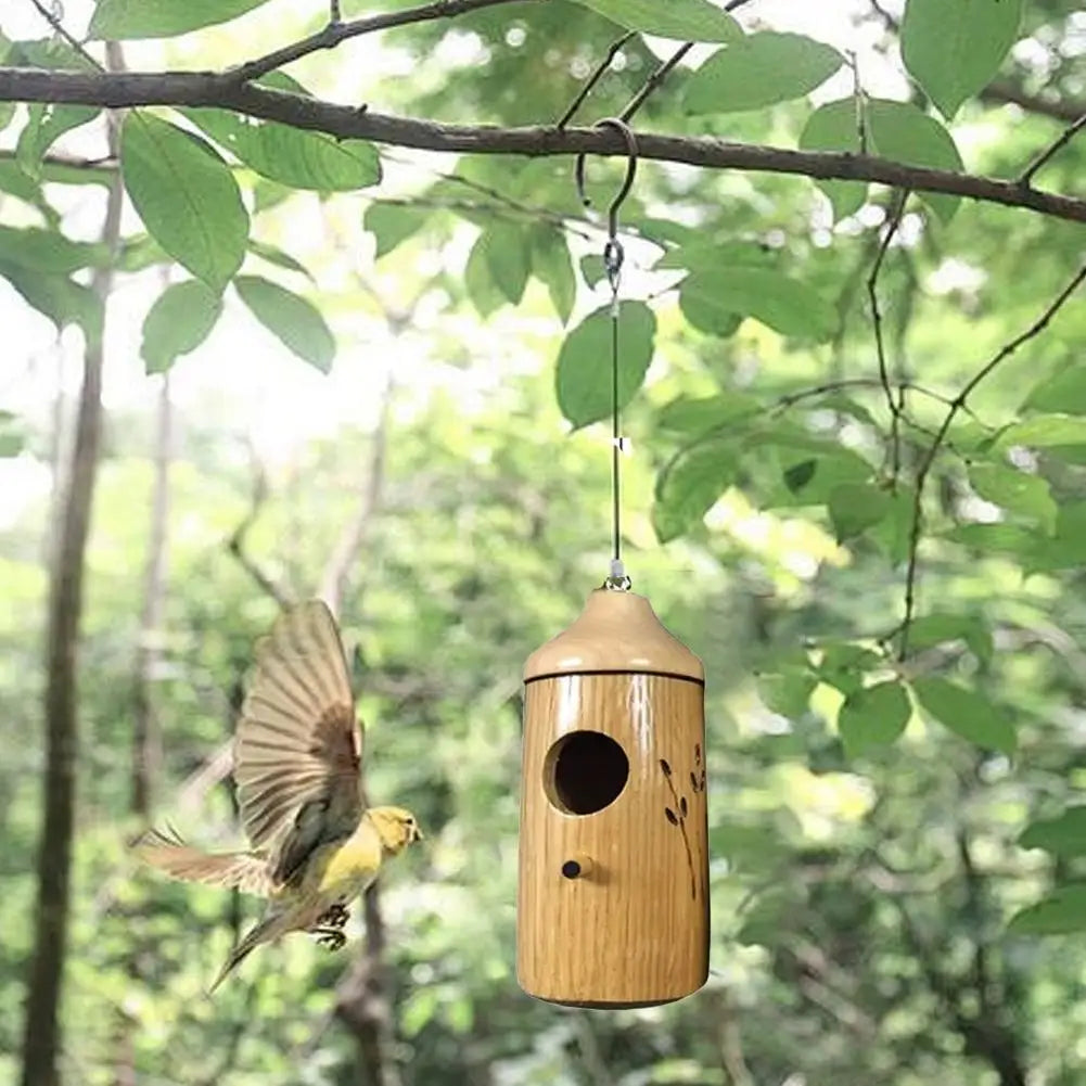 Charmantes Kolibri-Haus aus Holz für Ihren Garten, dekorativ