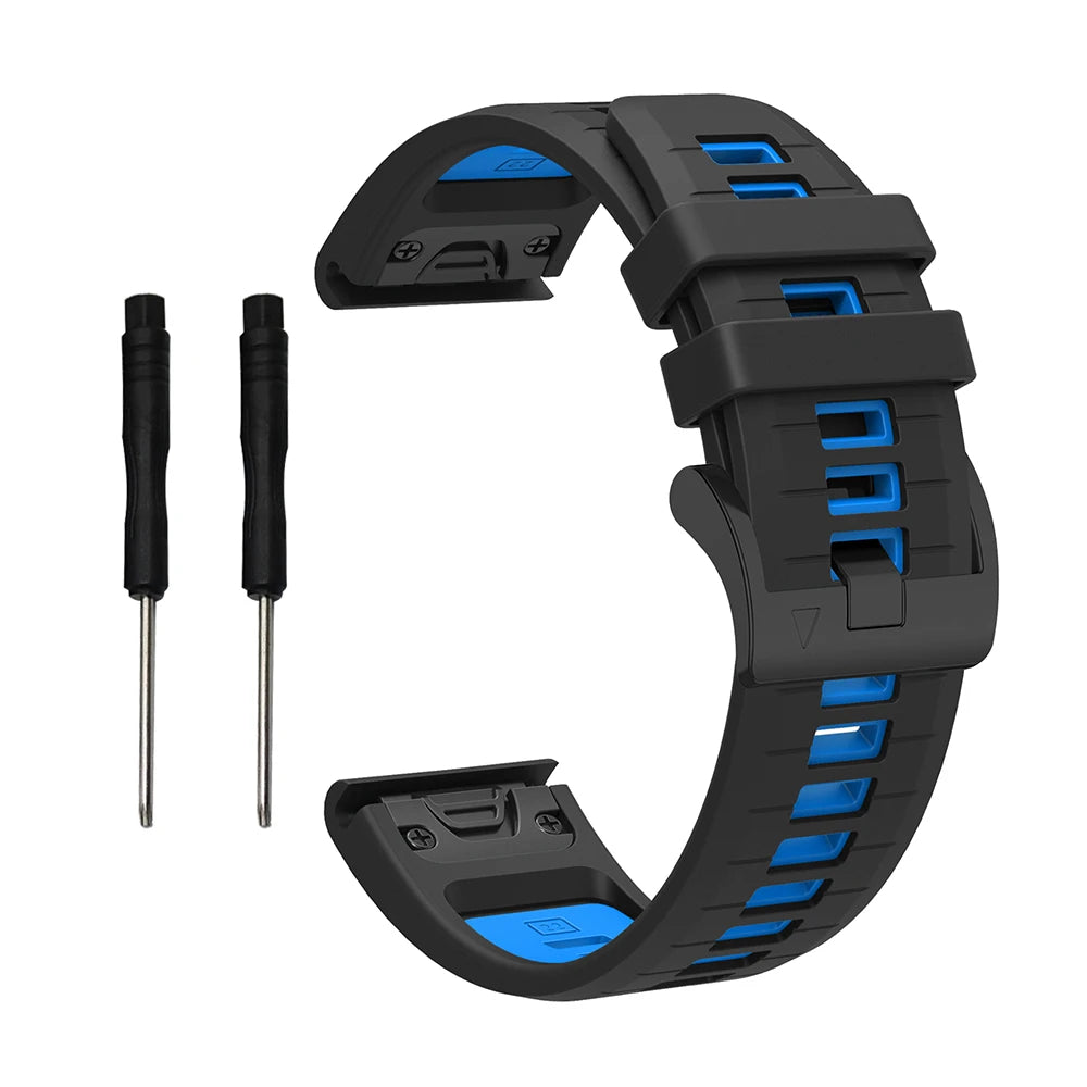 Silikon-Uhrenarmband 22-26 mm für vielseitige Smartwatch Modelle