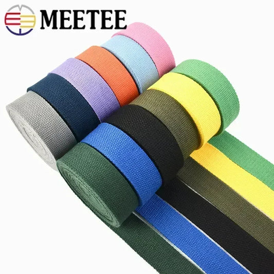 4M Polyester/Nylon Gurtband 1.3mm dick, 20-50mm breit für DIY Nähen Rucksäcke