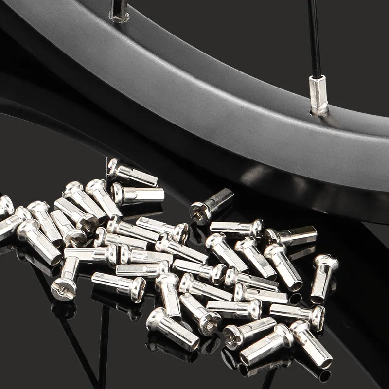 Robuste 50er Set Silber-Kupfer Speichenkappen – Schutz für MTB & Rennrad