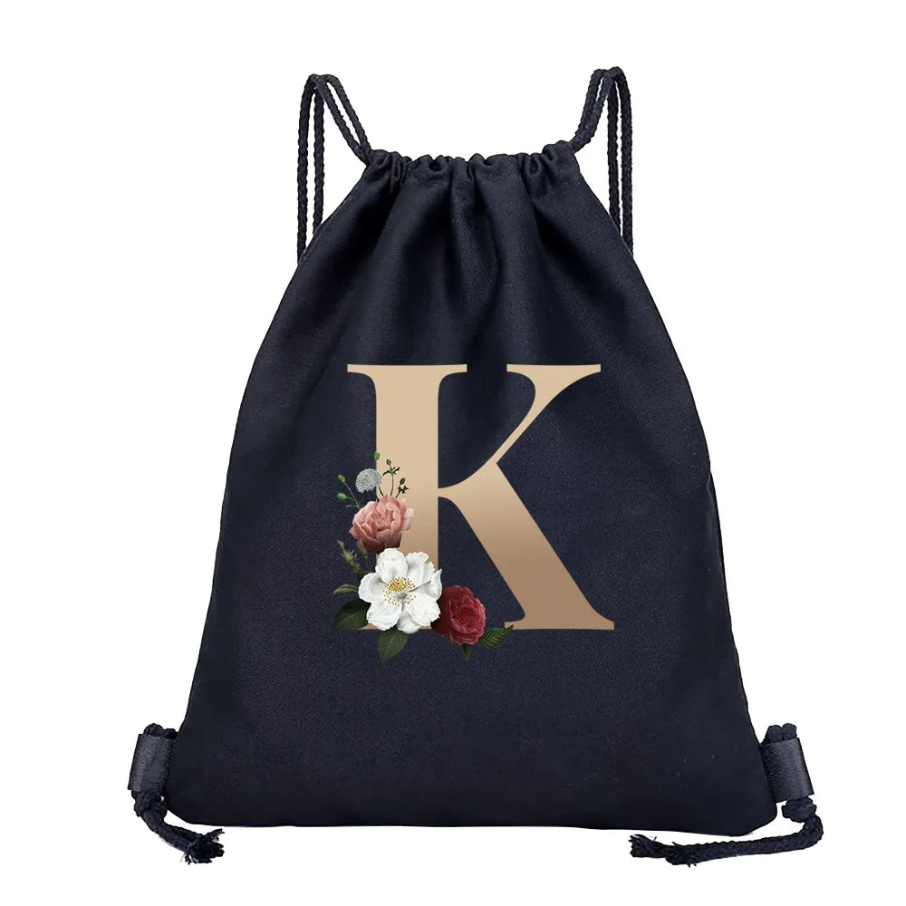 Leichter Kordelzug Rucksack aus Canvas 40x35 cm für Sport - Reisen
