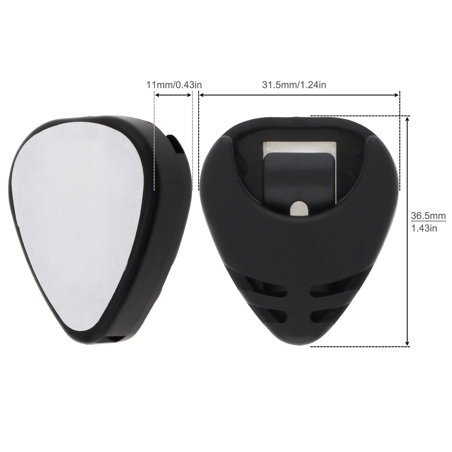 5er Set selbstklebende Plektrumhalter für Gitarre Bass Ukulele