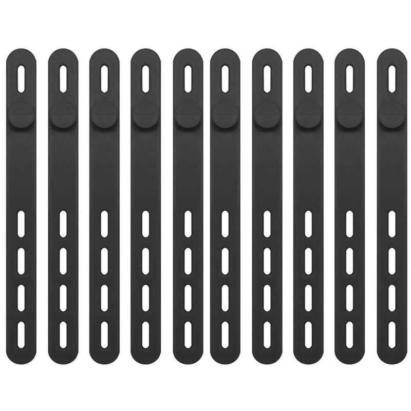 Verstellbare selbstsichernde Silikon Kabelbinder 12mm Wiederverwendbar