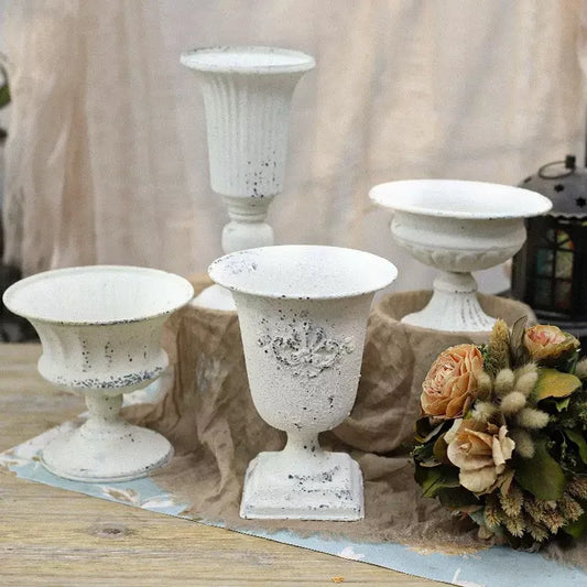 Retro Eisen Vase für Blumen, Heimdekoration und Hochzeit