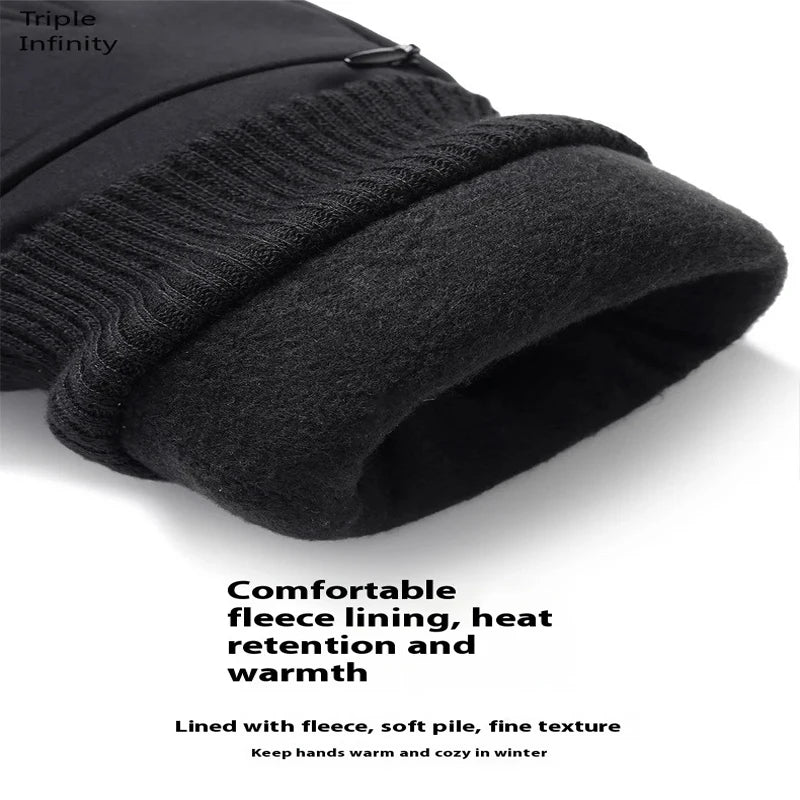 Robuste Herren Winterhandschuhe winddicht warm Touchscreen Funktion