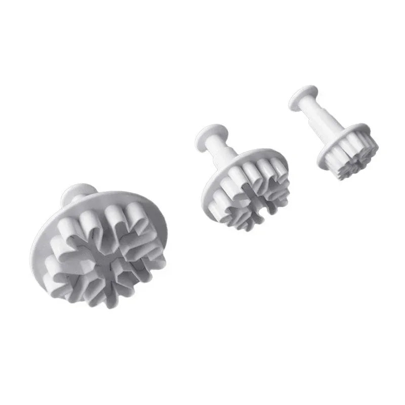 3-teiliges Fondant Fondant-Kuchendekorationsset aus Kunststoff