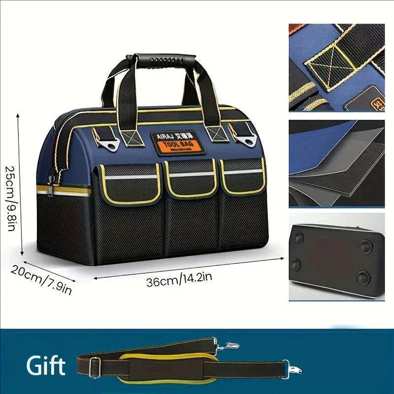 Multifunktionale Werkzeugtasche 1680D Oxford Stoff Elektrikertasche Wasserdicht Gross