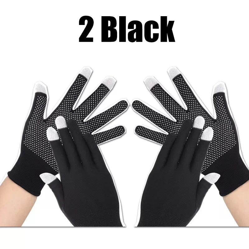 Rutschfeste Touchscreen-Handschuhe 5 Paar, leicht, atmungsaktiv, UV-Schutz