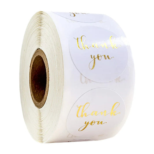 500 runde Kraftpapier-Etiketten für Geschenke, Kuchen und Hochzeit