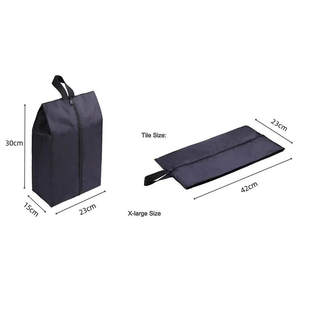2er/4er Pack Wasserdichte Schuh-Reisetaschen aus Oxford mit Reißverschluss