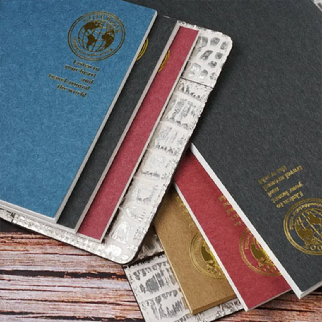 Eleganter Retro Folien-Gold Einband Nachfüllpapier für Notizbuch - Tagebuch