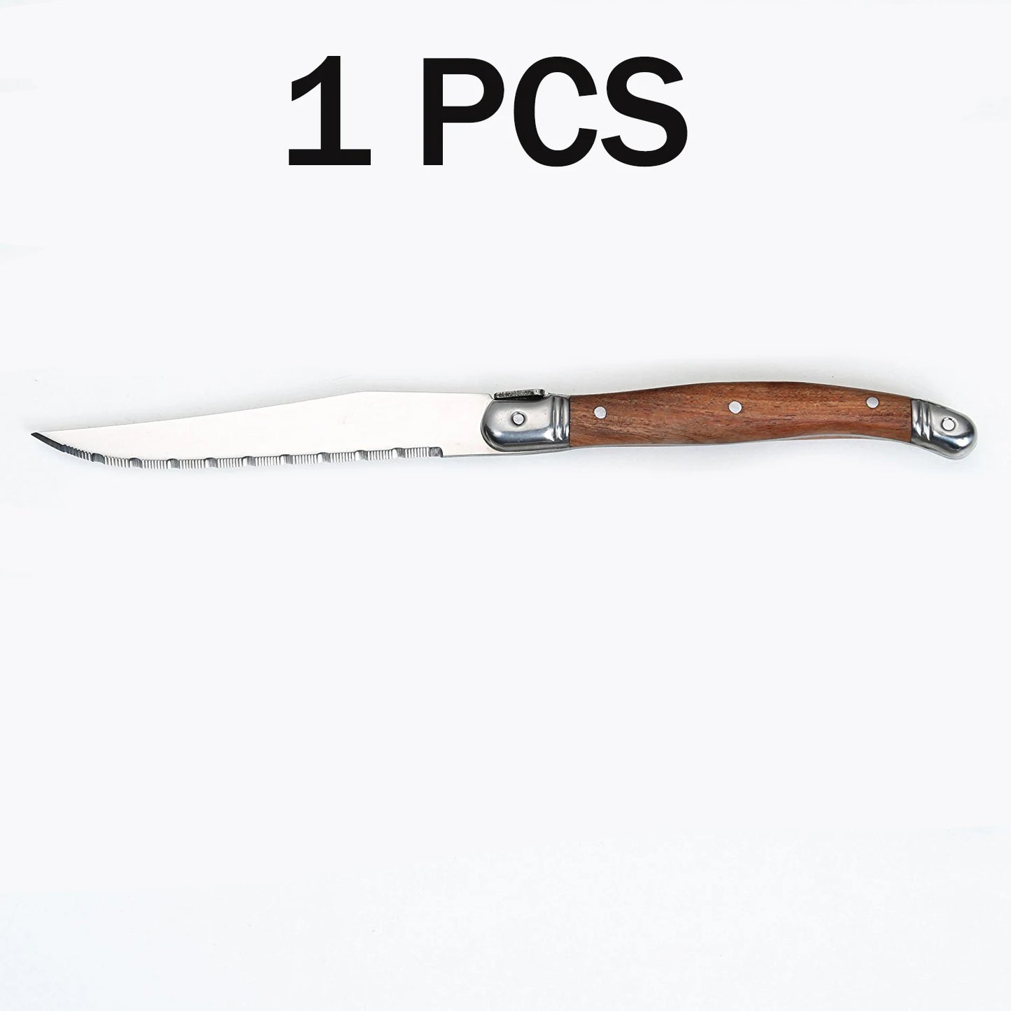 Gezahntes Steakmesser Set aus Edelstahl mit scharfem Griff für vielseitigen Einsatz