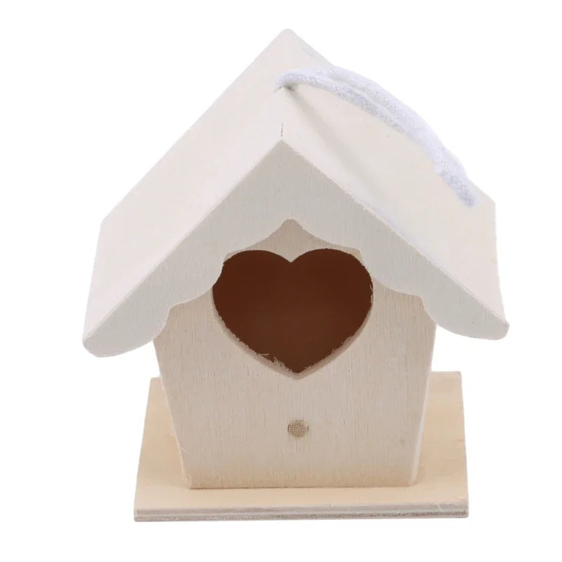 Mini Holz Vogelkäfig für Outdoor Deko im Garten