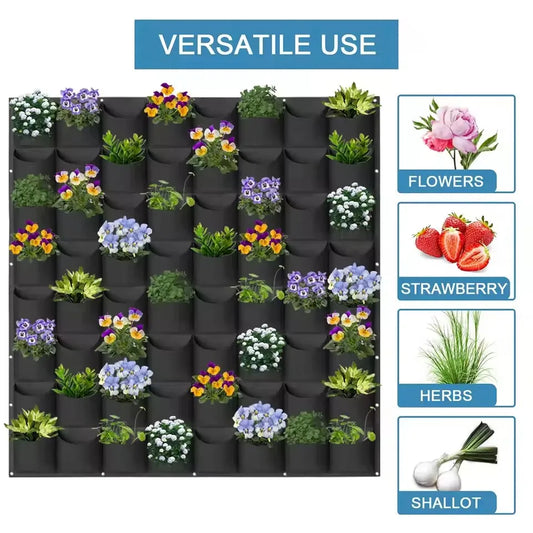 Wand-Pflanztasche Vertikaler Garten für Gemüse Blumen Kräuter – Platzsparend