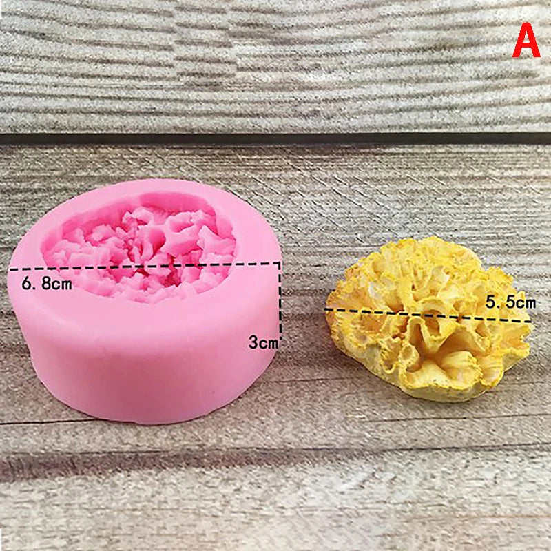 3D Silikonform Rose Blume für DIY Kuchen Fondant Seife Eis Dekor