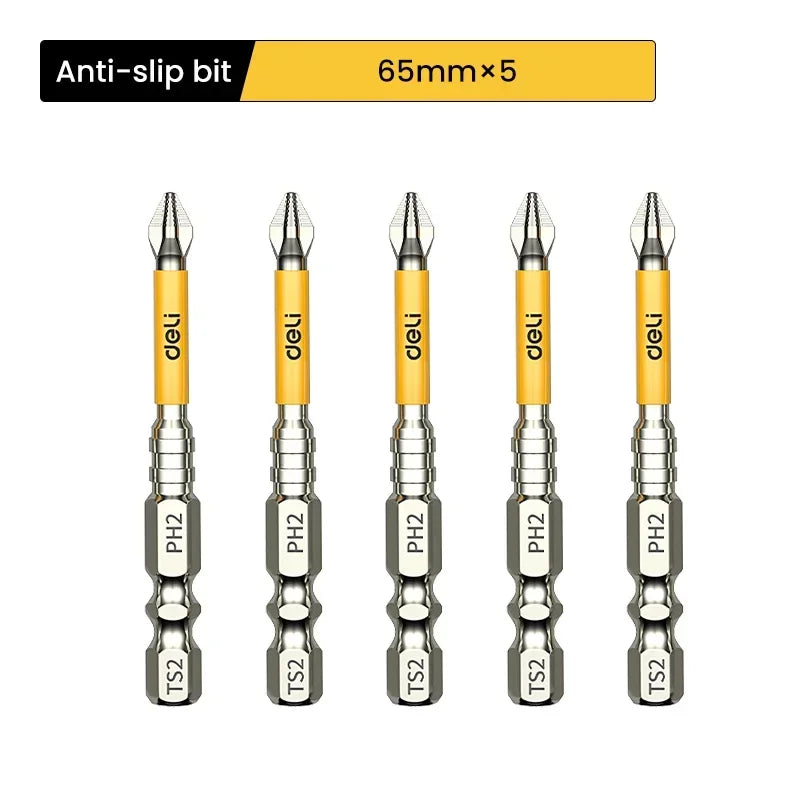 5PCS Magnetische Bits Set aus Chrom-Vanadium Stahl – Stark, Präzise, Langlebig