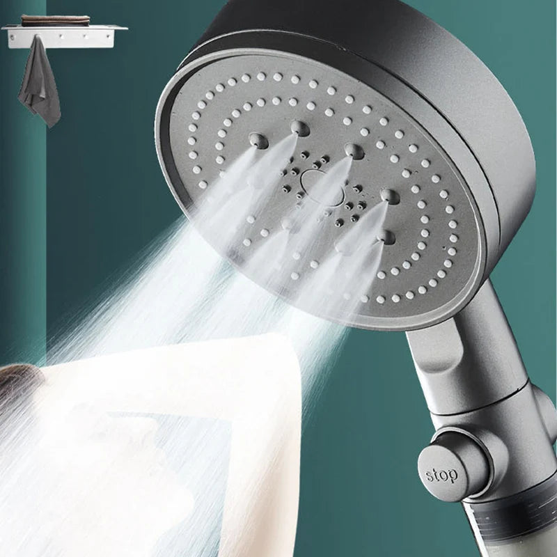 5-Gang Druckfilter Handbrause – Großer Wasserauslass, universelle Schnittstelle