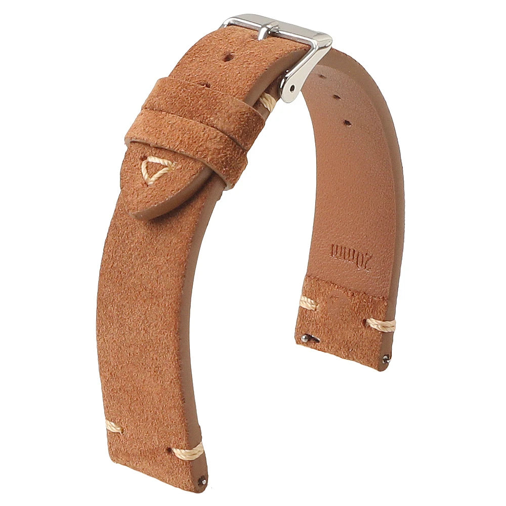 Hochwertiges Schnellverschluss-Uhrenarmband aus Wildleder in verschiedenen Größen