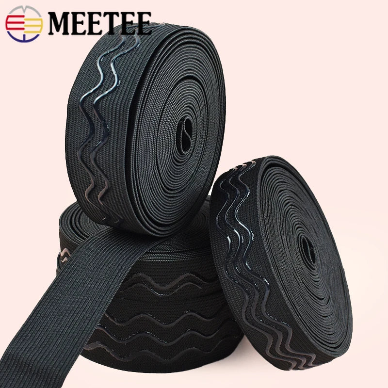 Elastische Silikonbänder 2-10m 20-40mm für Yoga und Sportswear