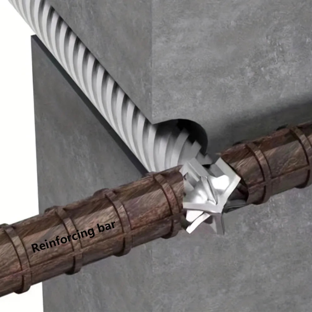 SDS MAX Lochsäge 18-25mm Sechs Klingen für Beton Ziegel Mauerwerk