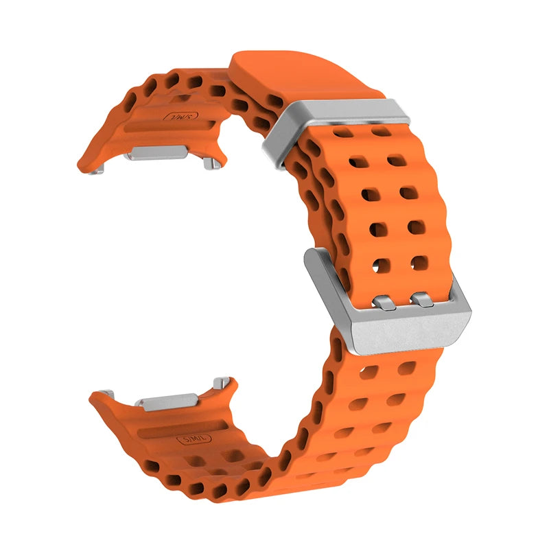 Marine Silikonarmband für Samsung Galaxy Watch Ultra 47 mm 2025 Modell