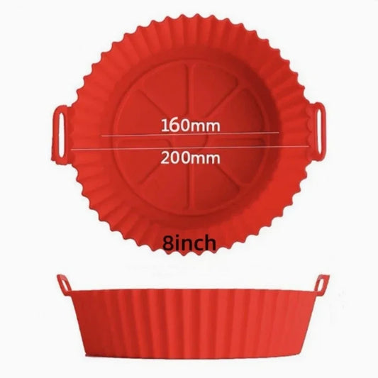 Silikon Backform 17cm Wiederverwendbar Antihaft Luftfritteuse Liner