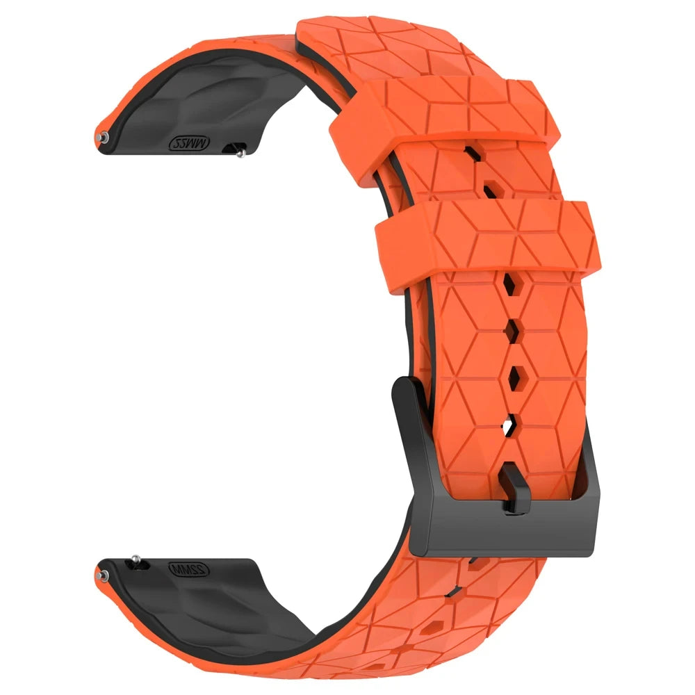 Sportliches Silikonarmband 20/22 mm mit Fußballmuster – perfekt für Xiaomi - Huami