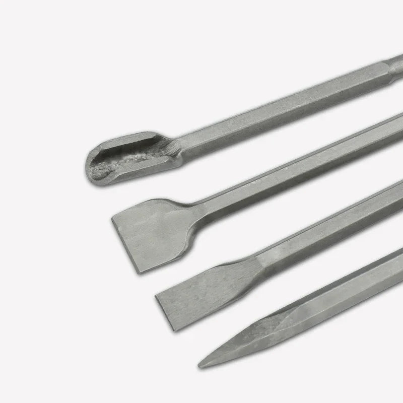 Leistungsstarker SDS PLUS Schaftpunkt flach - breit – präziser Hammermeißel für Beton