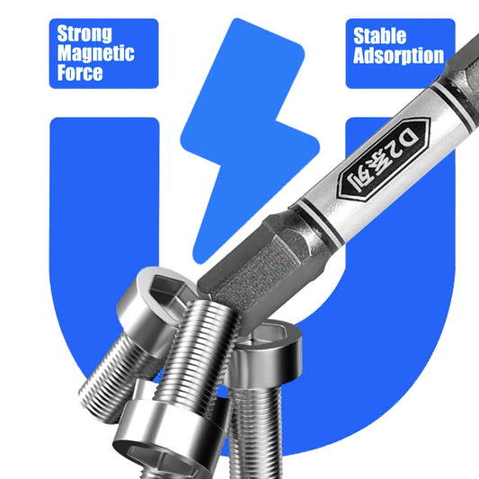 10-tlg. magnetisches 50/100mm Sechskant Schraubendreher Bit Set 1/4 Schaft