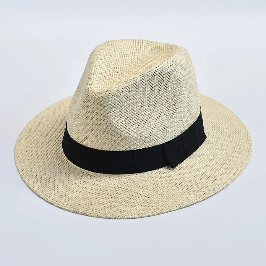 Leicht - Stylisch: Unisex Panama Strohhut mit UV-Schutz für Sommer - Strand