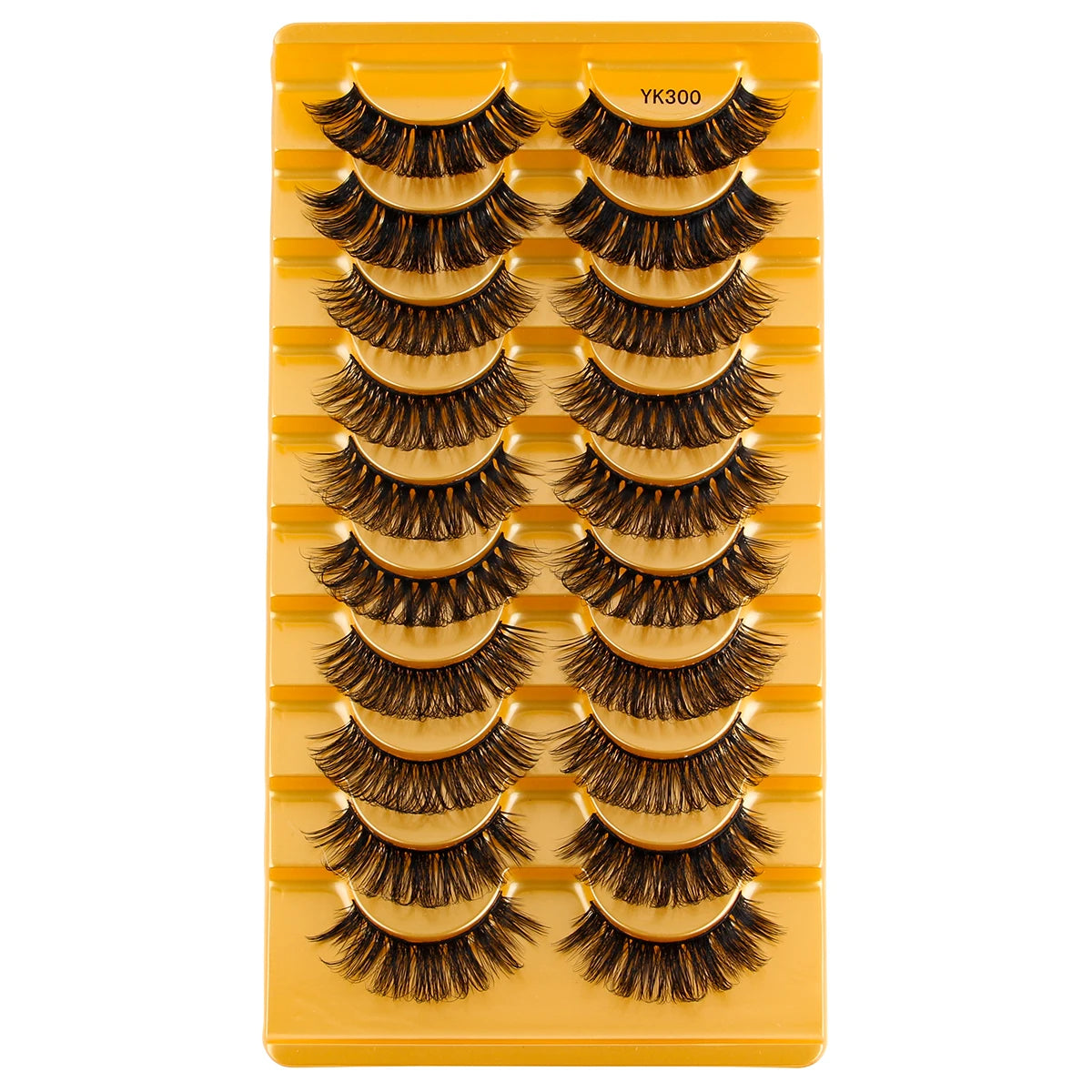 Natürliche, dramatische Katzenaugen-Wimpern – 3 oder 10 Paar halbe Wimpern schwarz
