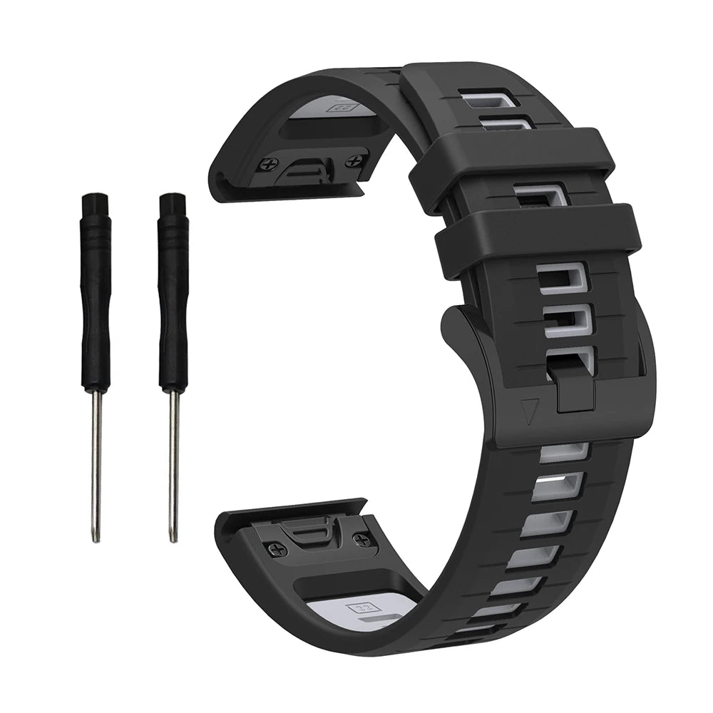 Silikon-Uhrenarmband 22-26 mm für vielseitige Smartwatch Modelle
