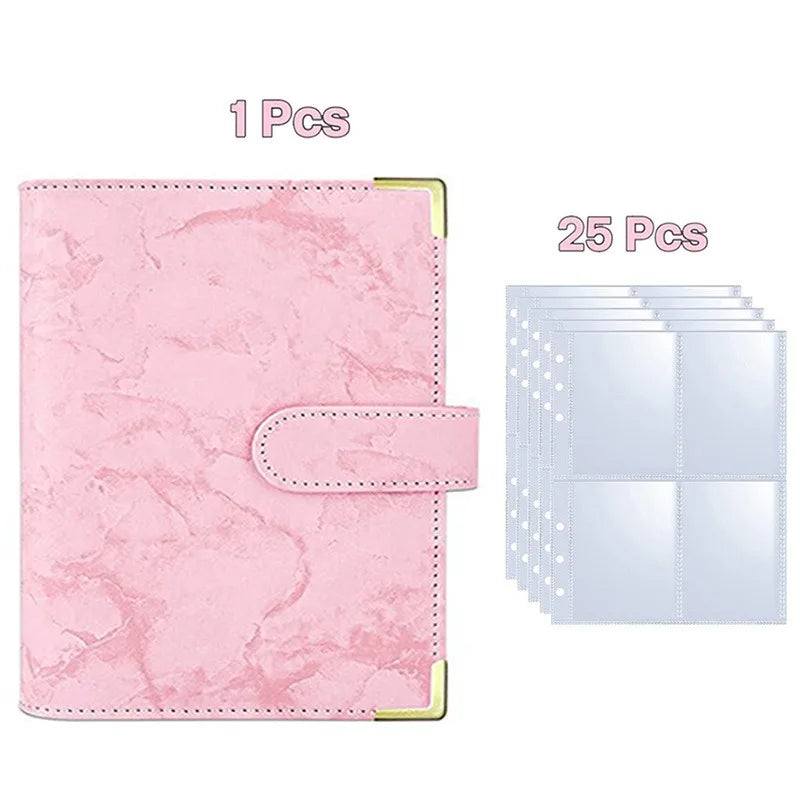 A5 Loseblatt Fotokarten Binder mit 25 Seiten für Kpop Idolkarten Sammlung
