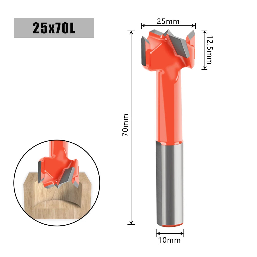 Holzbearbeitungs-Reihenbohrer mit 10 mm Schaftdurchmesser in versch Varianten