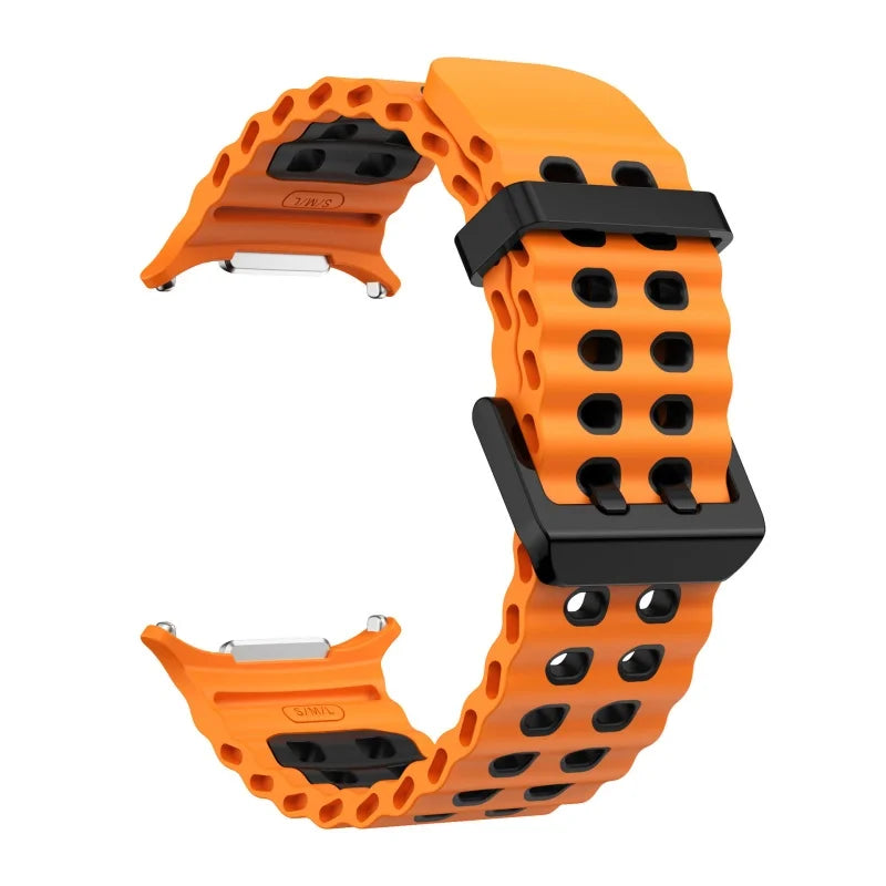 Marine Silikonarmband für Samsung Galaxy Watch Ultra 47 mm 2025 Modell
