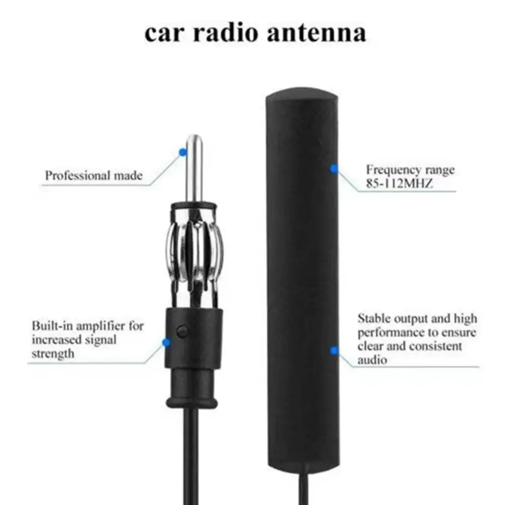 Verstärkte Auto-FM/AM Antenne 2m Komplett mit Signalverstärker 700-2700 MHz
