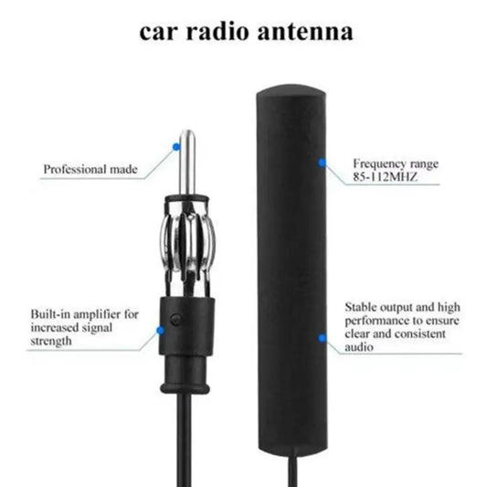 Verstärkte Auto-FM/AM Antenne 2m Komplett mit Signalverstärker 700-2700 MHz
