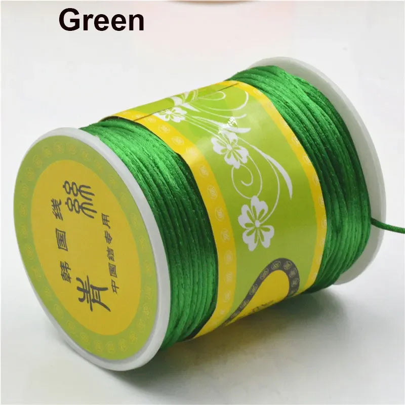 80m Rolle Nylon-Satin-Kordel 1,5mm für Makramee und Schmuckherstellung