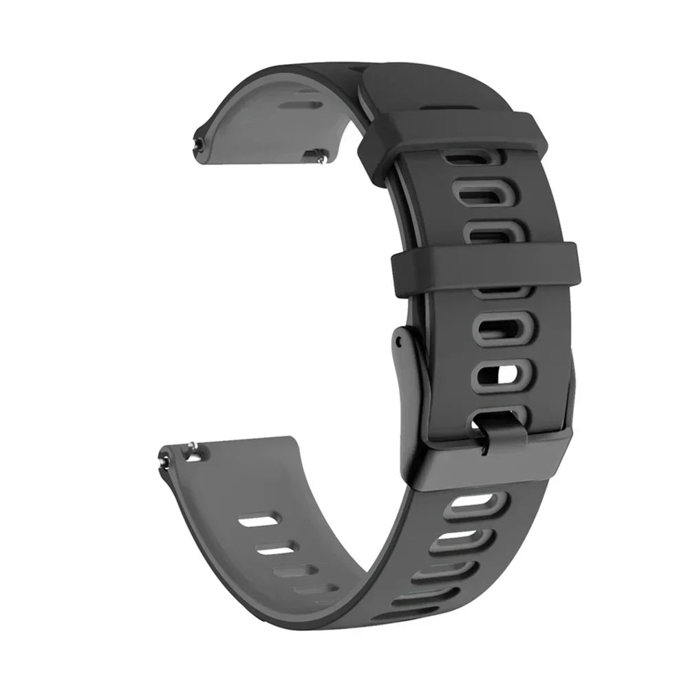 Flexibles Silikon-Sportarmband 20/22 mm – Komfort - Halt für Garmin - Co.