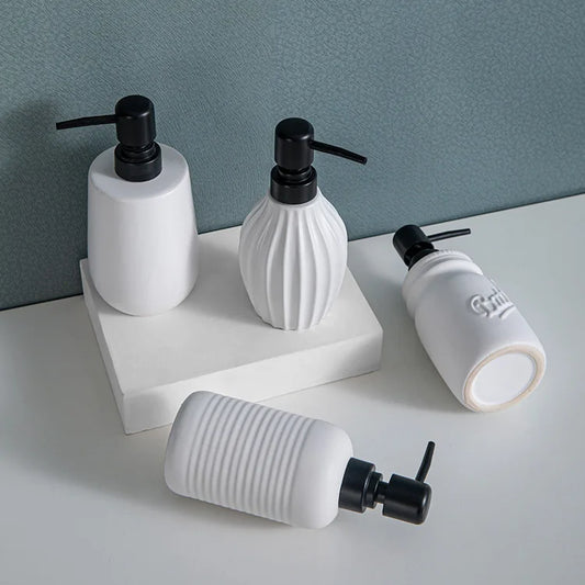 Keramik Flüssigseifenspender für Shampoo und Duschgel