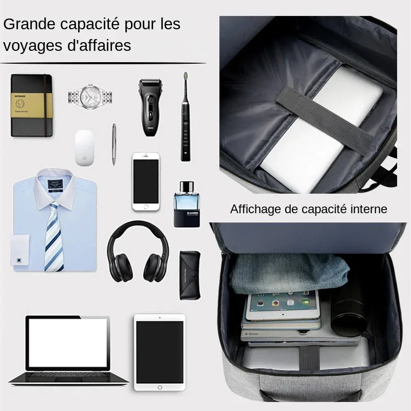 Wasserdichter Business Laptop Rucksack Herren USB Große Kapazität