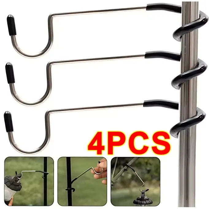 Robuster Edelstahl Licht Ständer – Tragbarer Laternenhalter für Camping - Outdoor