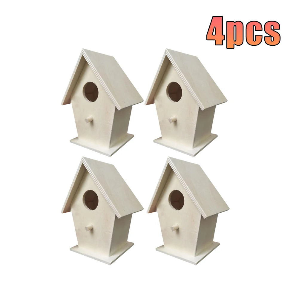 Wetterfestes Holz-Vogelhaus für kleine Vögel - Ideal zum Aufhängen