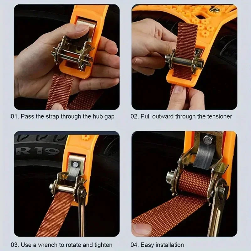 Winter Auto Schneeketten für Reifen in verschiedenen Größen