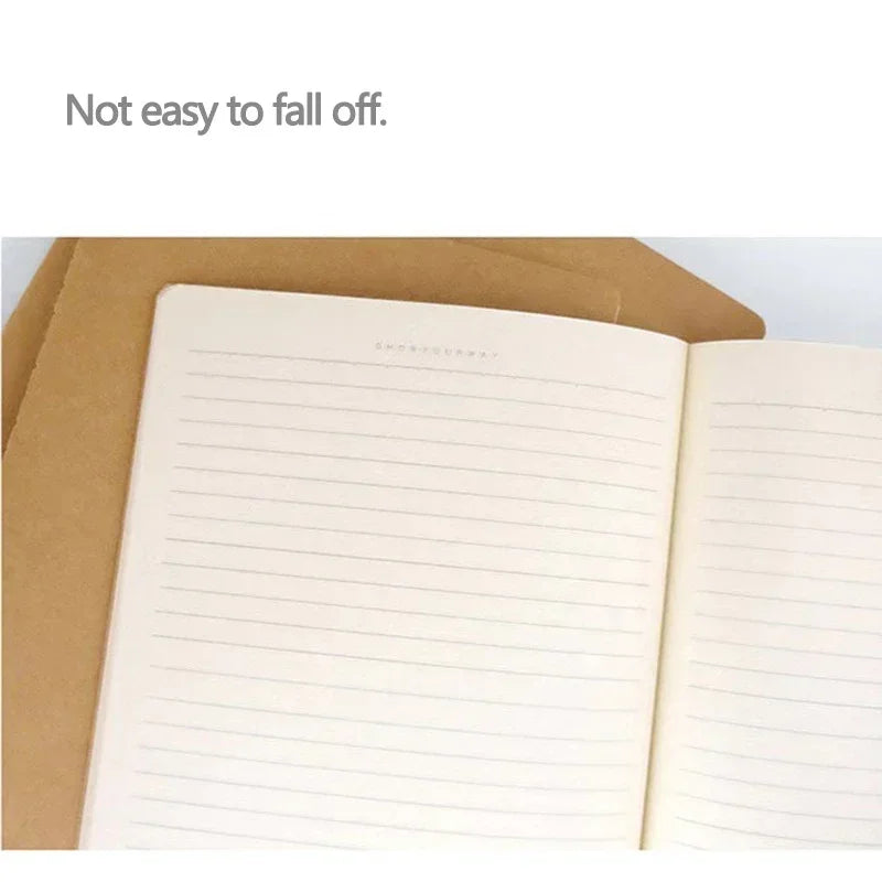 A5 Notizbuch Kraftpapier Cover Blank Gitter Gefüttert für Schule Büro