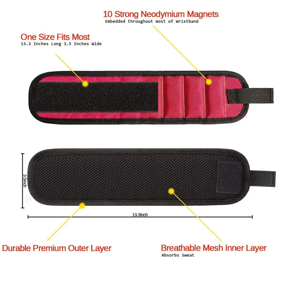 Magnetisches Armband mit sechs starken Magneten für Schrauben Werkzeug