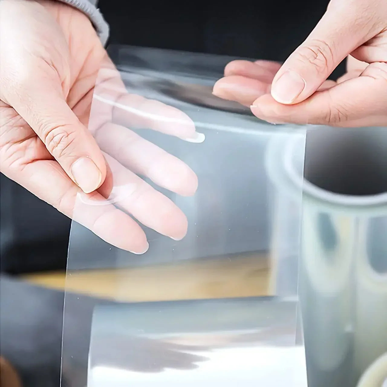 Transparente Acetat Kuchenhalsbandfolie 10 m – Flexibel und Lebensmittelecht